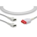 Cables & Sensors GE Healthcare Marquette Compatible IBP Adapter Cable - Utah Connector IC-MQ-UT20